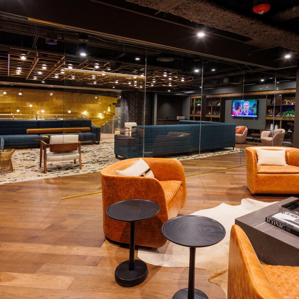 lounge area wood
